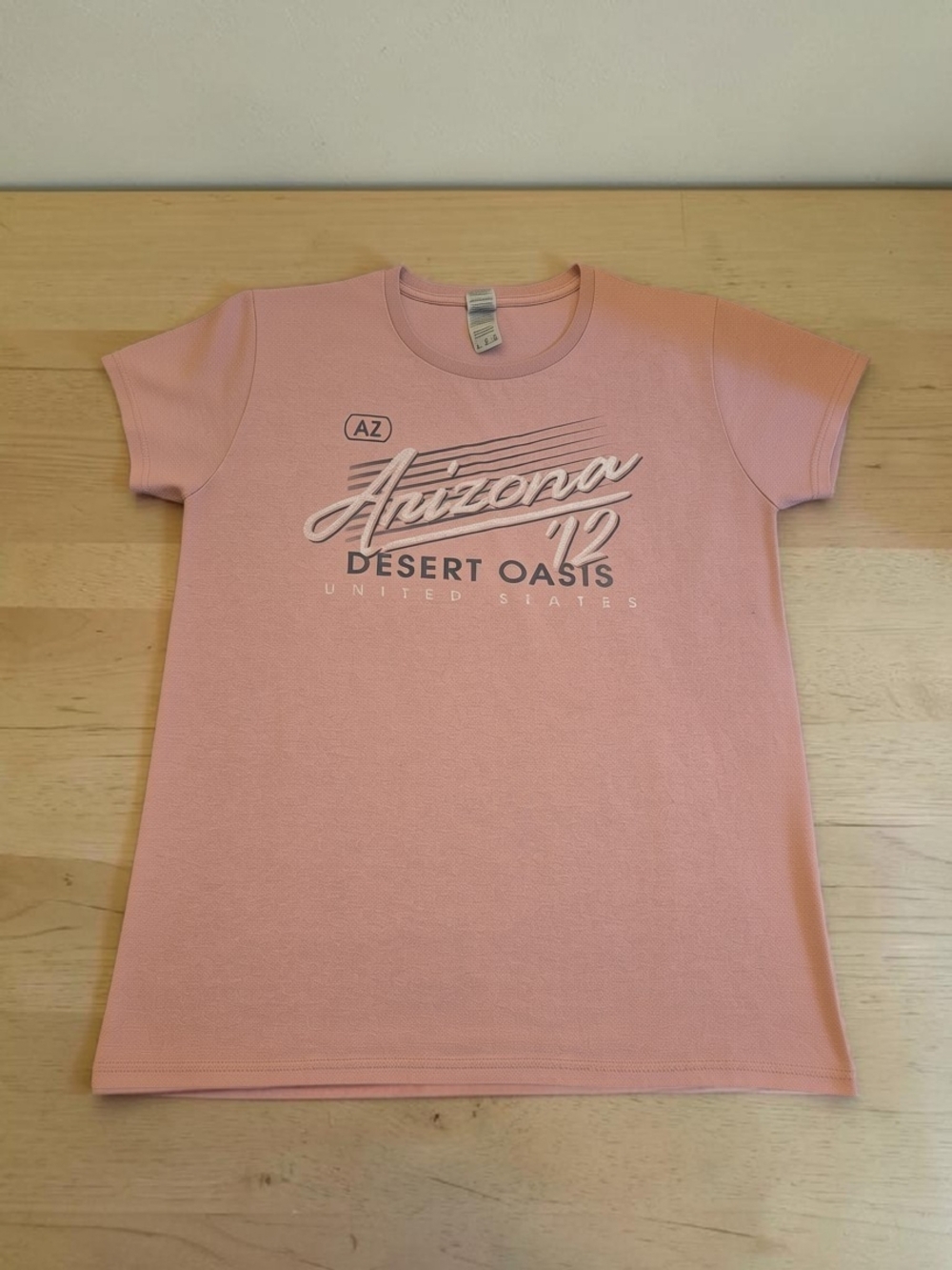 Gildan Pink 'Arizona Desert Oasis' Short Sleeve Tee Women's Large